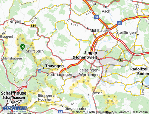 MICHELIN Hilzingen map - ViaMichelin