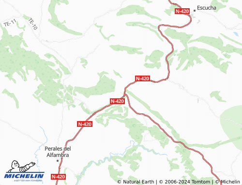 MICHELIN Cañada Vellida map ViaMichelin