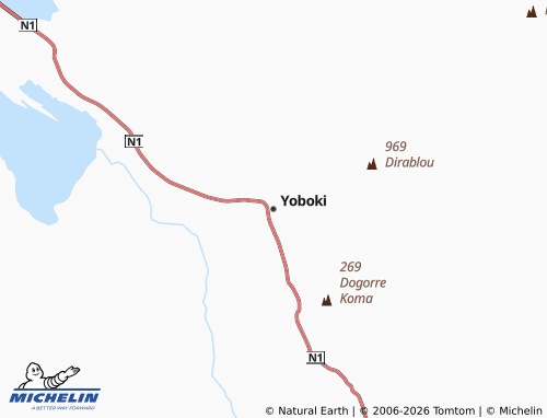 Carte MICHELIN Yoboki - ViaMichelin