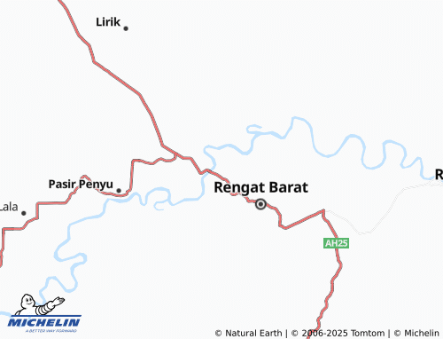 MICHELIN Barangan map - ViaMichelin