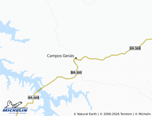 Mapa MICHELIN Campos Gerais - ViaMichelin
