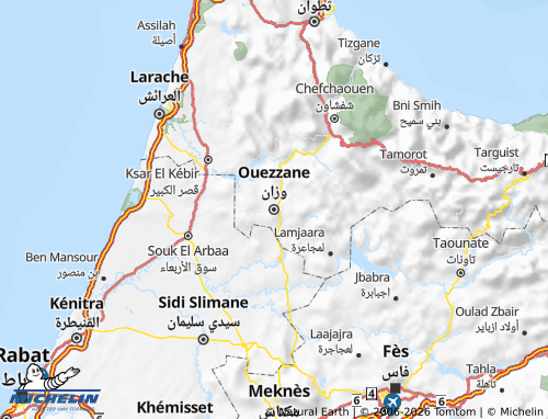 MICHELIN Wazzan map - ViaMichelin
