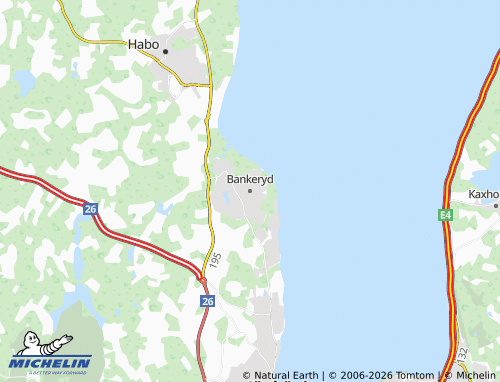 Carte MICHELIN Bankeryd - ViaMichelin