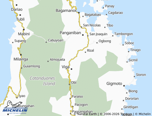 MICHELIN Roxas map - ViaMichelin
