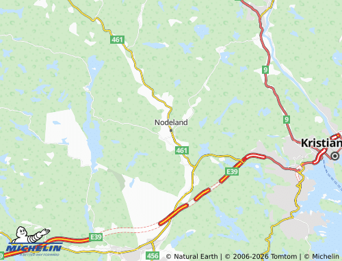 Carte MICHELIN Nodeland - ViaMichelin