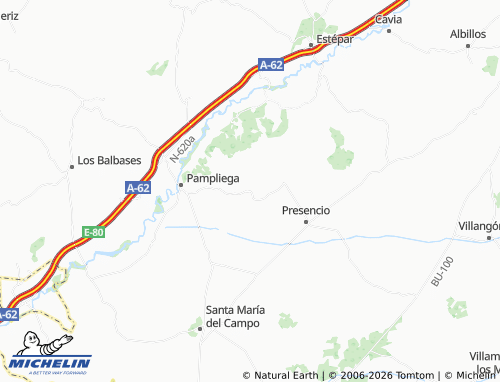 MICHELIN Olmillos de Muñó map - ViaMichelin