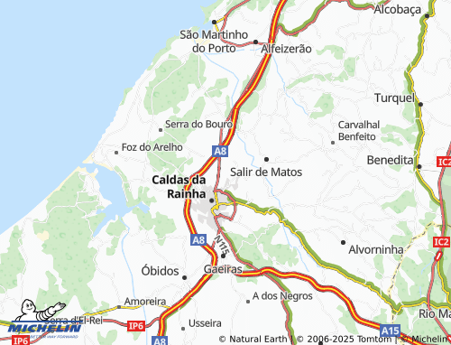 MICHELIN-Landkarte Outeiro de São Jacinto - ViaMichelin