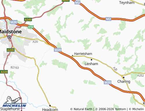 Carte MICHELIN Harrietsham - ViaMichelin