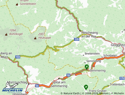 Mapa MICHELIN Prein an der Rax - ViaMichelin