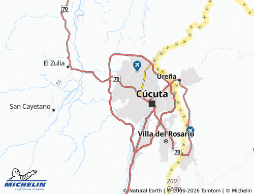 MICHELIN Carlos Ramírez map - ViaMichelin