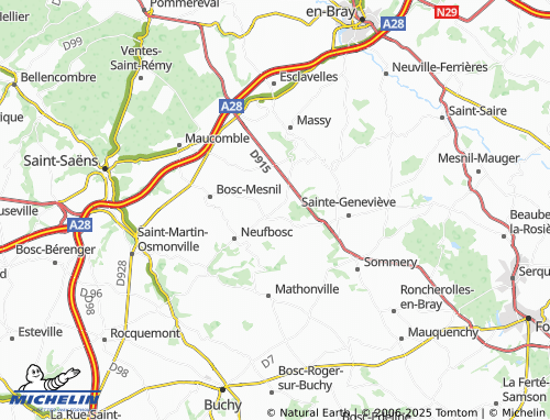 Carte MICHELIN Bradiancourt - ViaMichelin