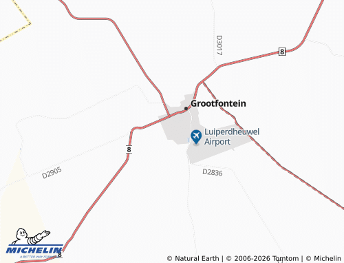 MICHELIN Omulunga Extension 5 map - ViaMichelin