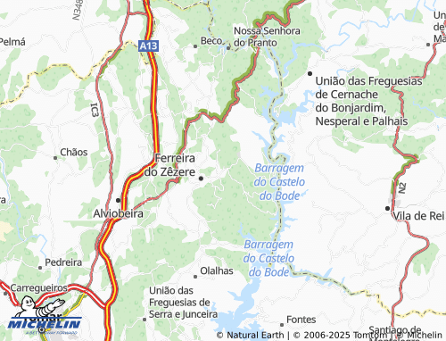 MICHELIN-Landkarte Chão da Serra - ViaMichelin