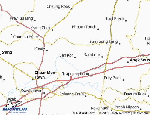 Mapa MICHELIN San Kor - ViaMichelin