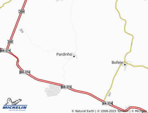 MICHELIN Pardinho map - ViaMichelin