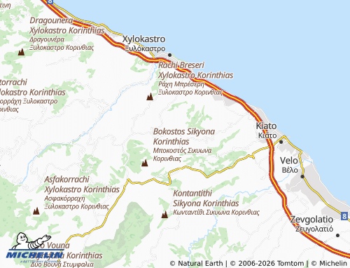 MICHELIN Mikros Valtos map - ViaMichelin