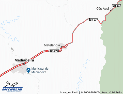 Mapa MICHELIN Matelândia - ViaMichelin