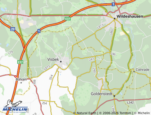 MICHELIN Hogenbögen map - ViaMichelin