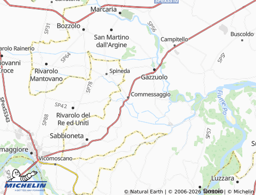 MICHELIN Commessaggio map - ViaMichelin