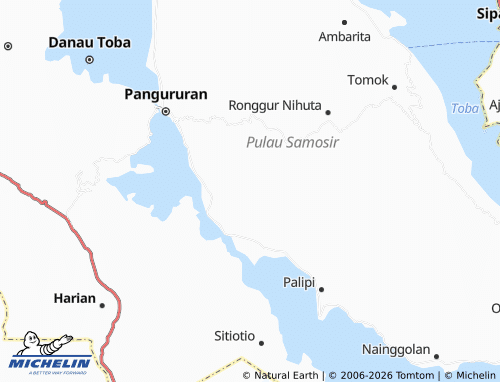 MICHELIN Parmonangan map - ViaMichelin