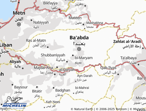 Kaart MICHELIN bi-Maryam - ViaMichelin
