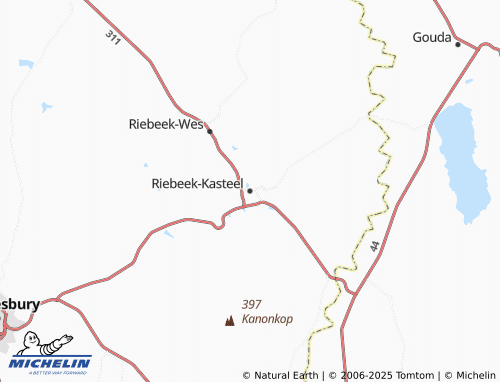 MICHELIN Riebeek-Kasteel map - ViaMichelin