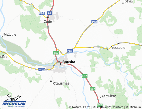 MICHELIN Janeikas map - ViaMichelin