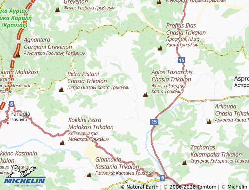Carte MICHELIN Oxyneia - ViaMichelin