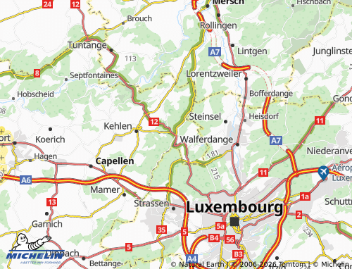 MICHELIN Kopstal map - ViaMichelin