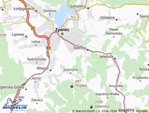 MICHELIN Trzebinia map - ViaMichelin