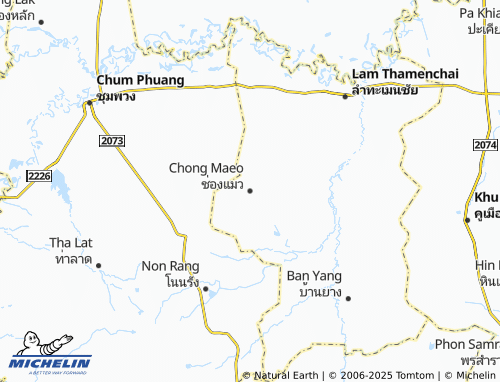 MICHELIN Chong Maeo map - ViaMichelin