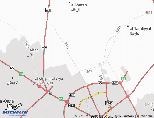 MICHELIN-Landkarte al-Wahah - ViaMichelin
