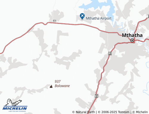 MICHELIN KwaMiya A map - ViaMichelin