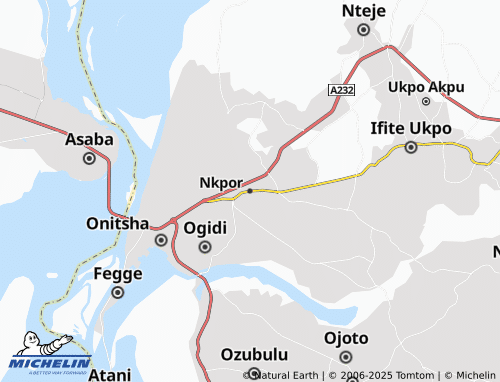 MICHELIN Nkpor map - ViaMichelin