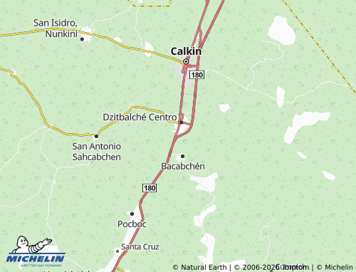 Carte MICHELIN Cuatro Piedras - ViaMichelin