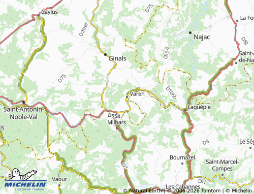MICHELIN Varen map - ViaMichelin