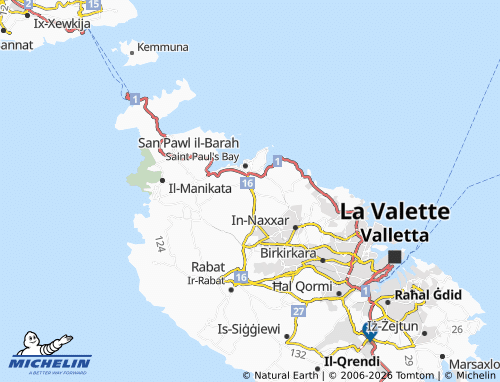 Carte MICHELIN Burmarrad - ViaMichelin