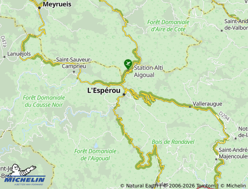 MICHELIN L'Espérou map - ViaMichelin