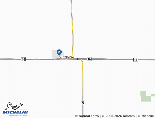 Carte MICHELIN Neepawa - ViaMichelin