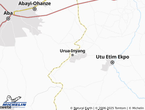 MICHELIN Urua-Inyang map - ViaMichelin