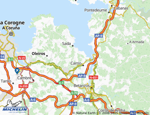 Mapa MICHELIN Cangas - ViaMichelin