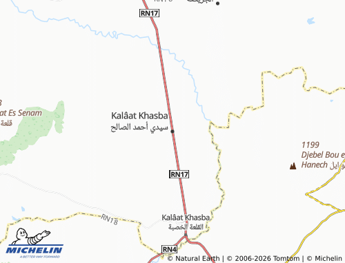 Carte MICHELIN Kalâat Khasba - ViaMichelin