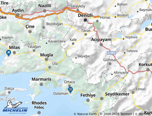 MICHELIN Beyağaç map - ViaMichelin