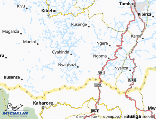 Mapa MICHELIN Nyakizu - ViaMichelin
