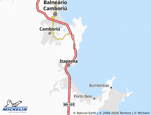 Mappa MICHELIN Praia Ilhota - ViaMichelin