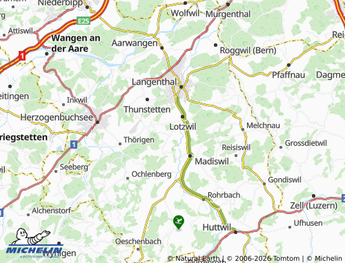 MICHELIN Berg map - ViaMichelin