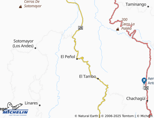 Carte MICHELIN El Peñol - ViaMichelin