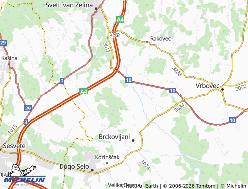 Mapa MICHELIN Majkovec - ViaMichelin