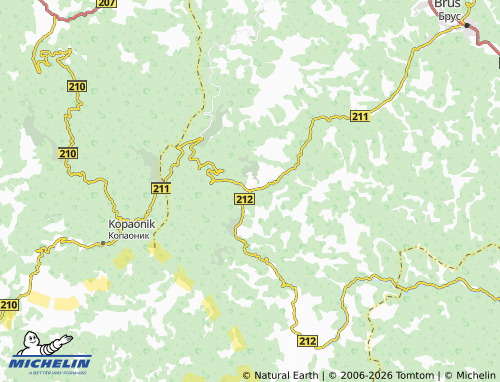 Carte MICHELIN Brzeće - ViaMichelin
