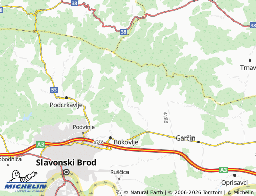 MICHELIN-Landkarte Korduševci - ViaMichelin